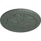 Ekena Millwork Emeryville Ceiling Medallion, Hand-Painted Cloud Burst Crackle, 16 7/8"OD x 5/8"P CM16ERCBC - alternate 2